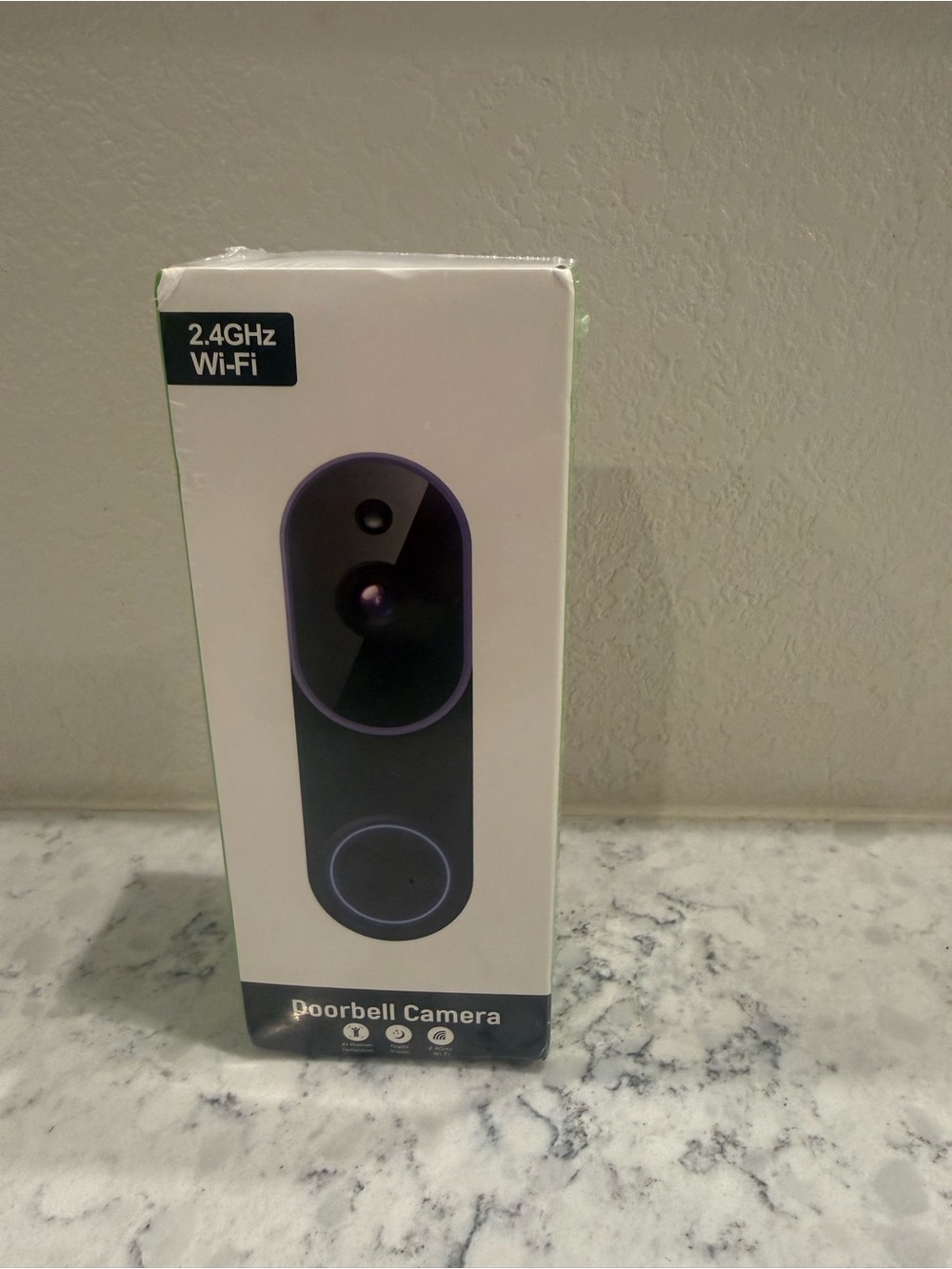 Camtro T52 Wi‑Fi Doorbell Camera - Black